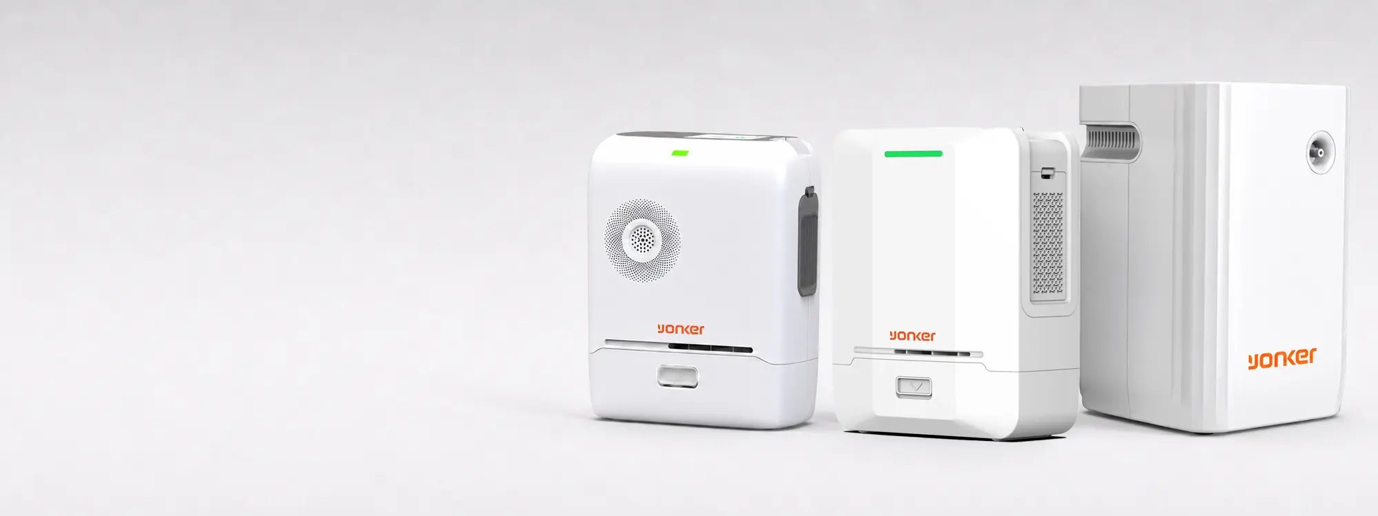 Yonker portable oxygen concentrators for home and clinical care