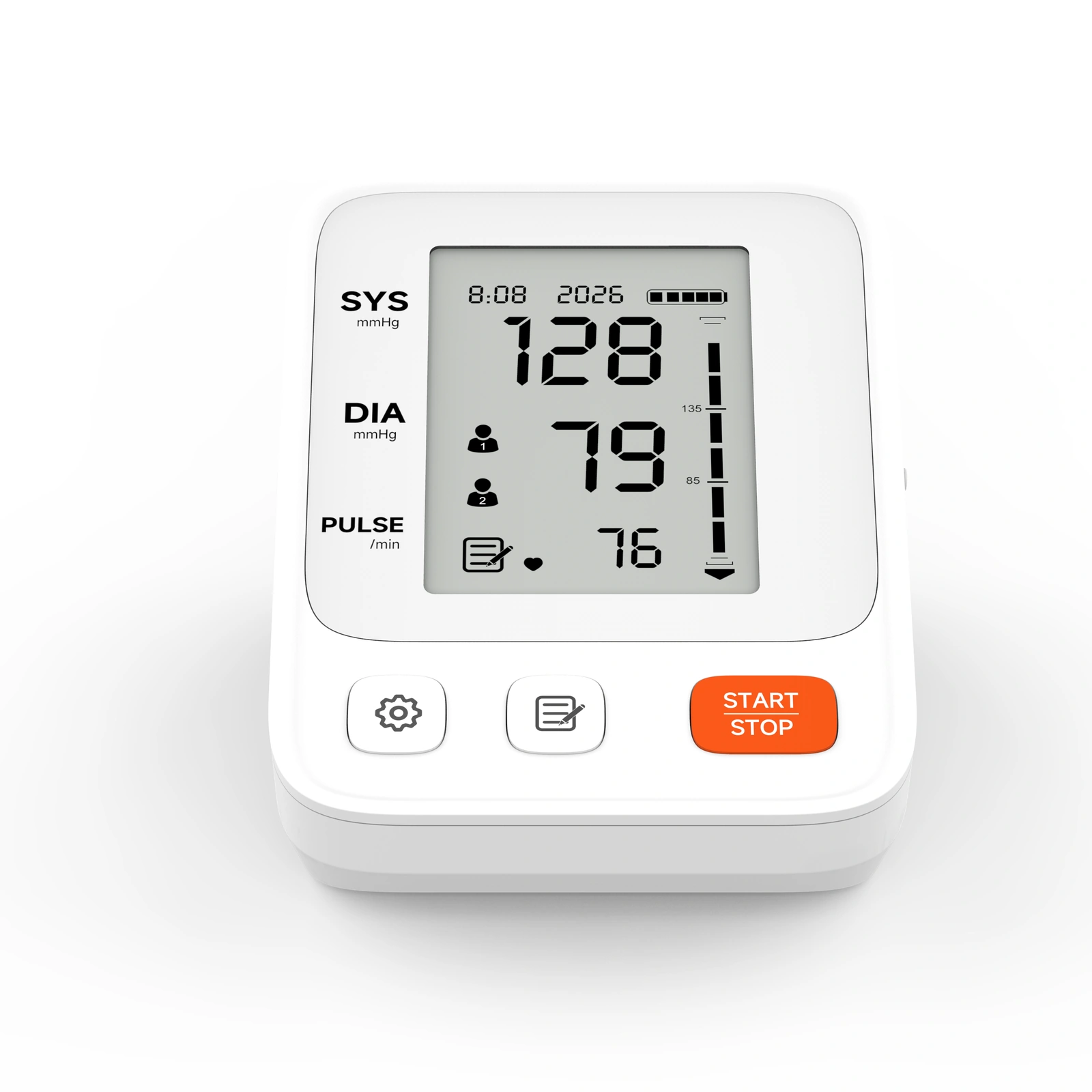 Yonker YK-T32 Upper Arm Blood Pressure Monitor Front View