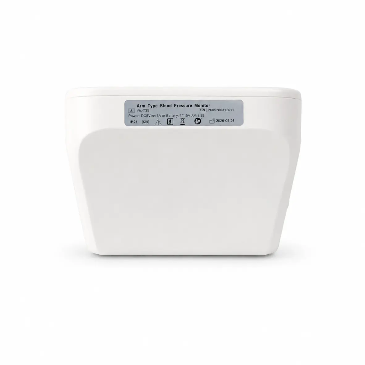 Yonker YK-T35 Upper Arm Blood Pressure Monitor Back View