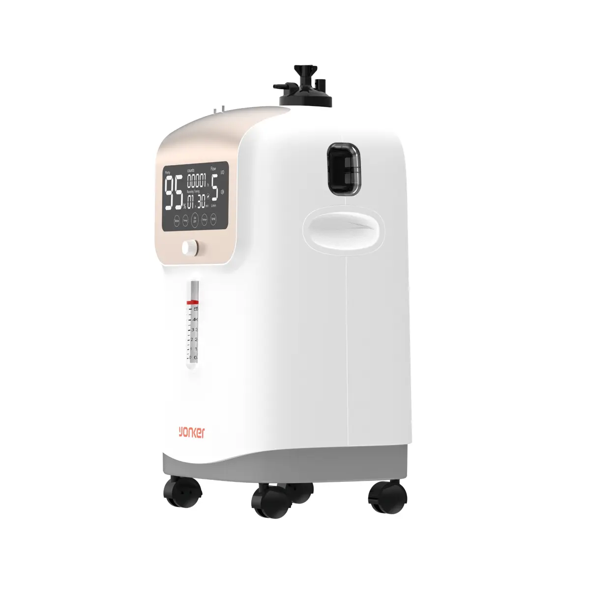 Yonker YK-Y502W 5L Medical Oxygen Concentrator Side View
