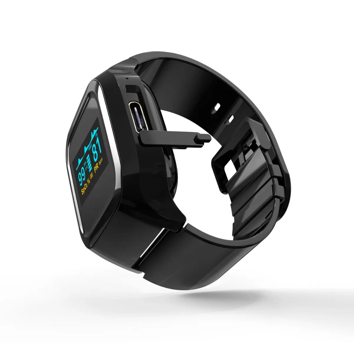 Yonker WP01 Wrist Pulse Oximeter Side View